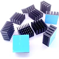 Easycharge 10 pezzi alluminio dissipatore di calore 20x20x10mm + pre applicazione 3M 8810 termo conduttivo nastro…